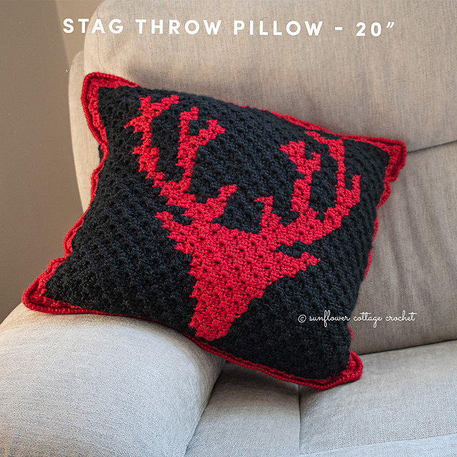 Stag Throw Pillow