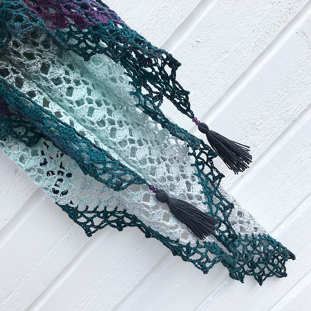 Cotton Flower Shawl