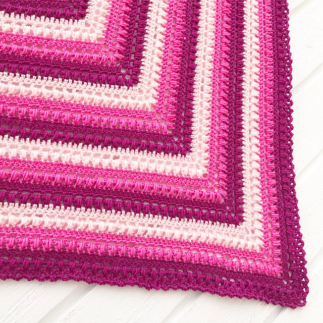 Puffy Stripes shawl