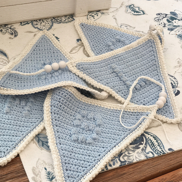 Buntings with letters