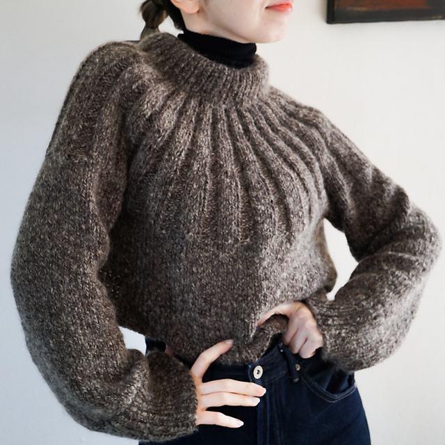 Ravelry: Back Open Ribbon Sweater pattern by HELLO, HYGGE LIFE