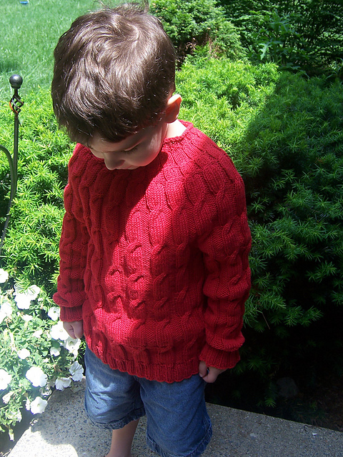 Kids Cable Pullover #208