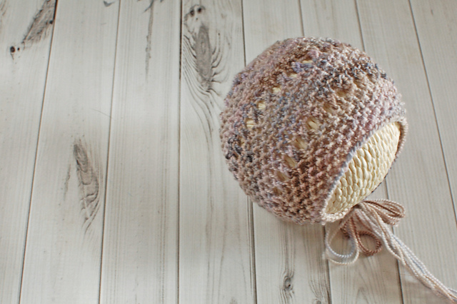 Pebbles and Lace Bonnet