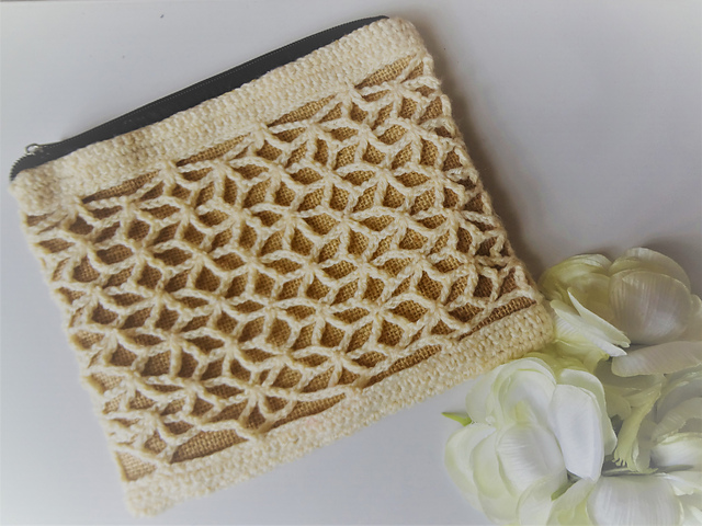 Crochet lace purse