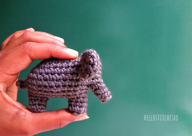Crochet small elephant