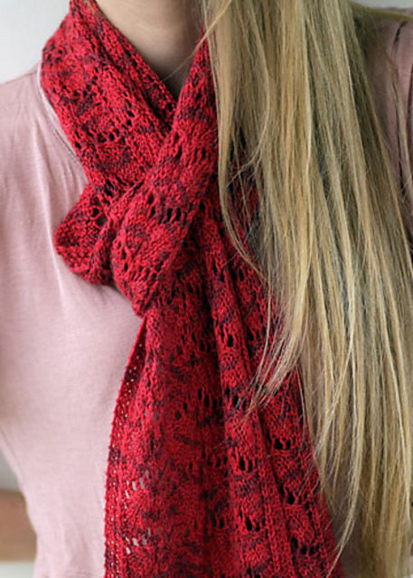 Summer Leaves Lace Scarf