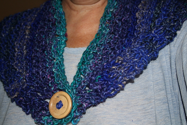 I Shall Wear Purple shoulder shawl
