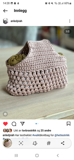 Walk & knit bag