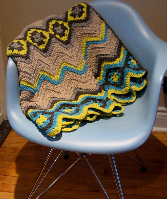 Granny and Ripple Afghan