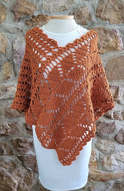 Climbing Leaves Poncho