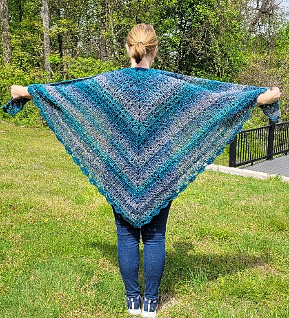 Triple Big X Shawl