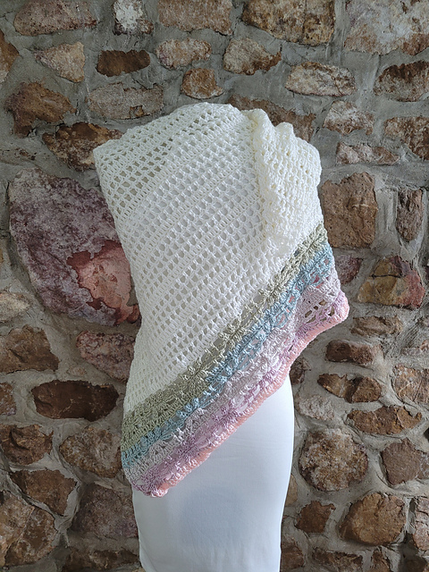 Band of Butterflies Asym Shawl