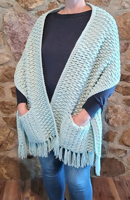Quilted Pocket Shawl
