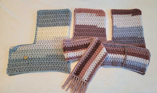 2x2 Hooded Scarf