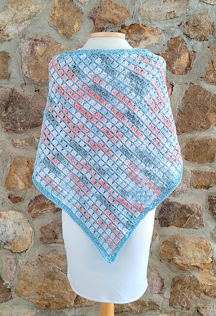 Glass Tiles Bias Shawl