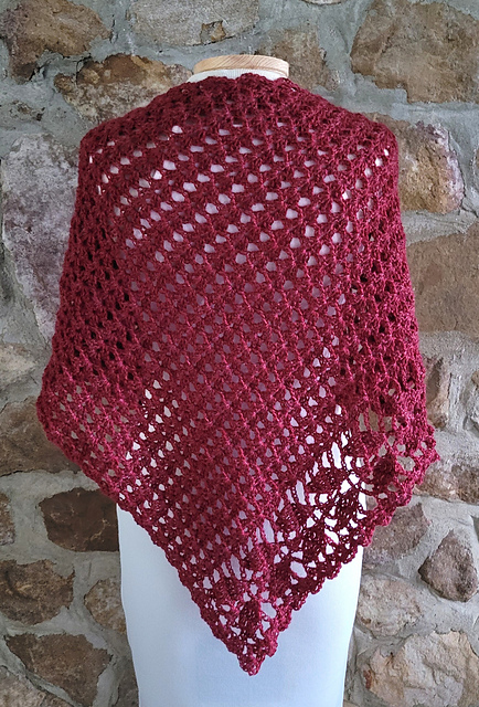 Climbing Leaves Edge Shawl