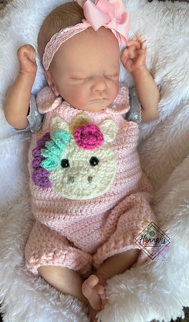 Magical Unicorn Newborn Overalls