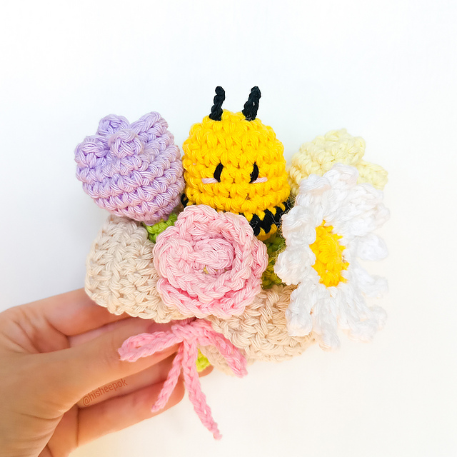 Flower Bouquet and Bee