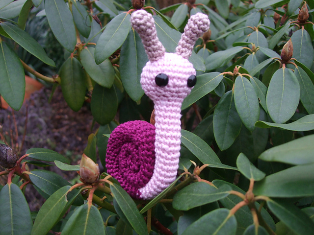 Snail amigurumi