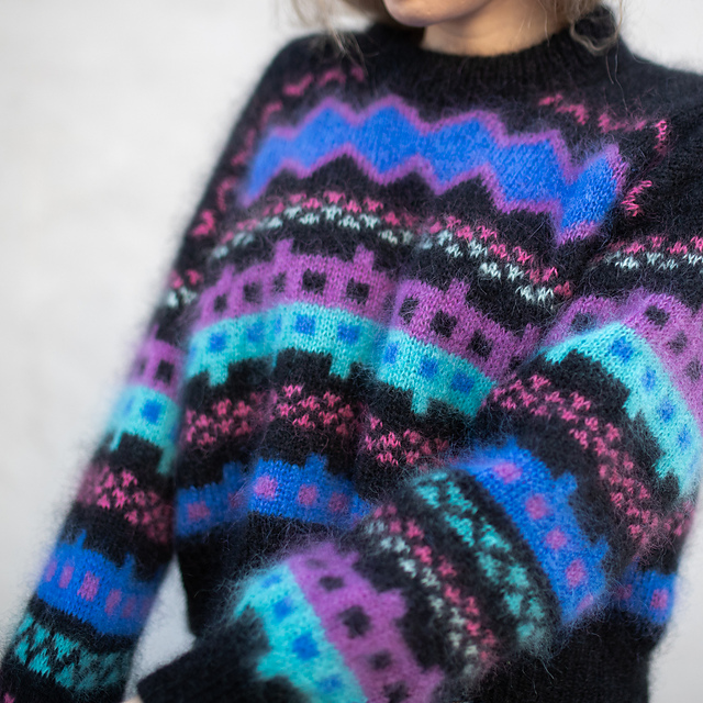 Purple rain sweater