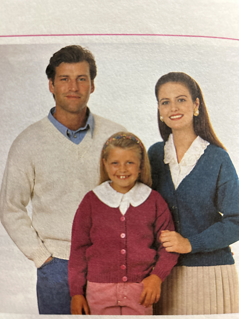 Adult’s V-Neck Pullover and Cardigan