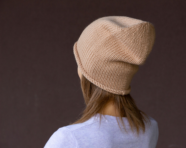 Knitted Rolled Brim Wool Beanie