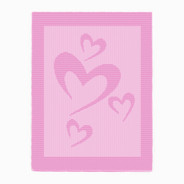 Hearts Knit & Purl Blanket