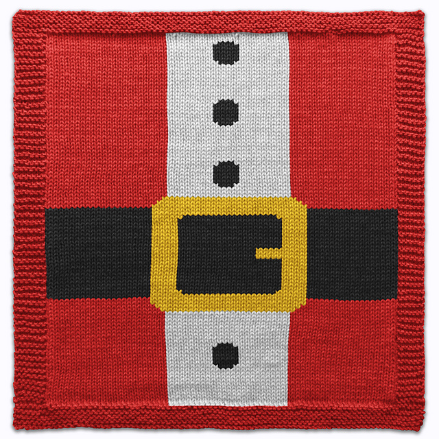 Santa Claus Colorwork Square