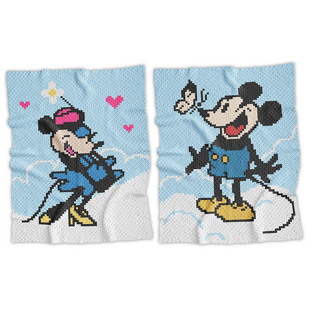 Mickey & Minnie Mouse blanket C2C
