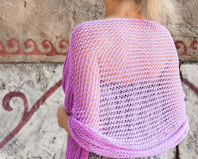 Summer Knitted Lace Shawl