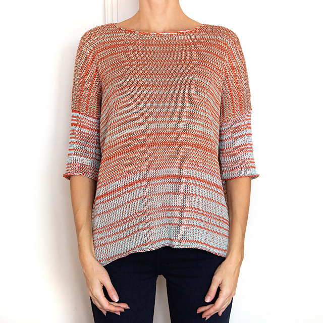 Loose summer cotton sweater