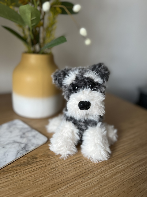Ravelry: Rudi the miniature schnauzer dog pattern by Hannah Lithgow