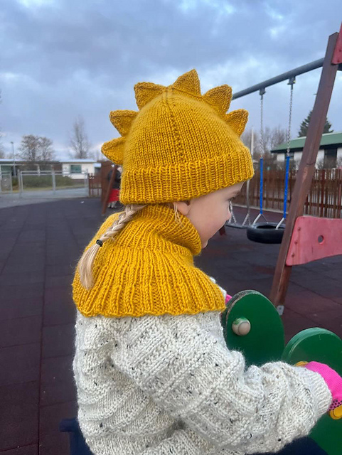 Risaeðluhúfa og kragi