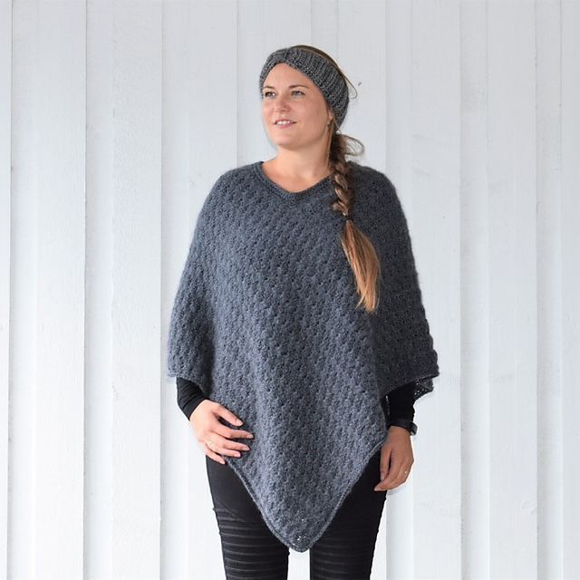 Winter Shells Poncho