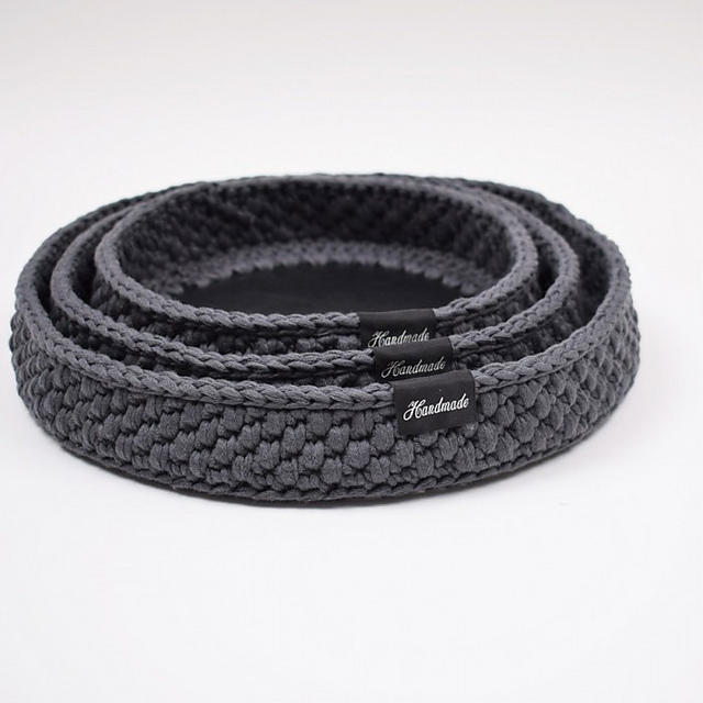 Decoration trays - Round leather base