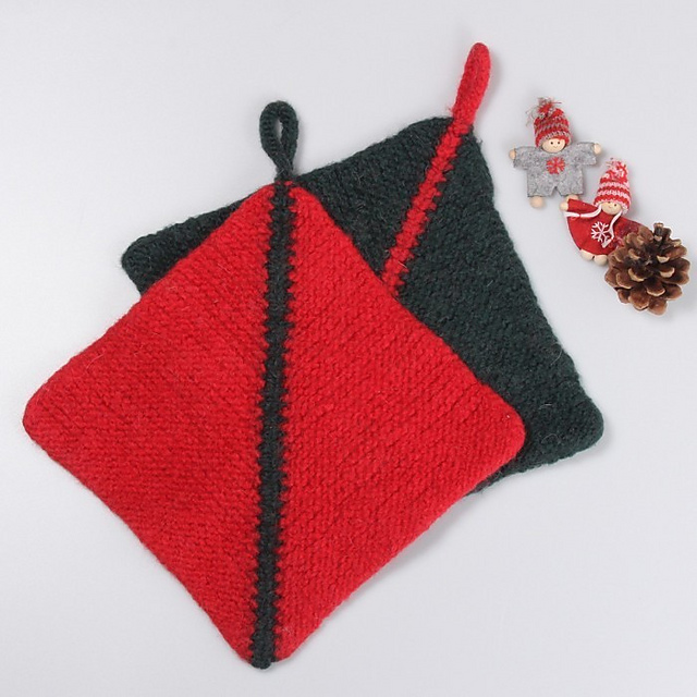 Felted Christmas Potholders