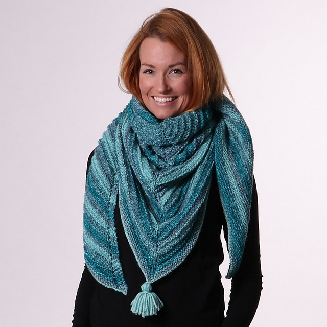 Ridge Shawl - Lollipop Melange