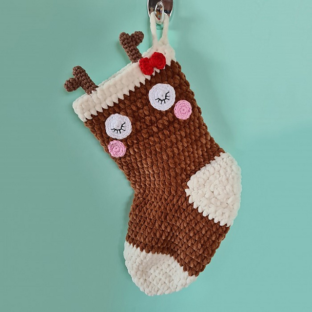 Reindeer Christmas Stocking