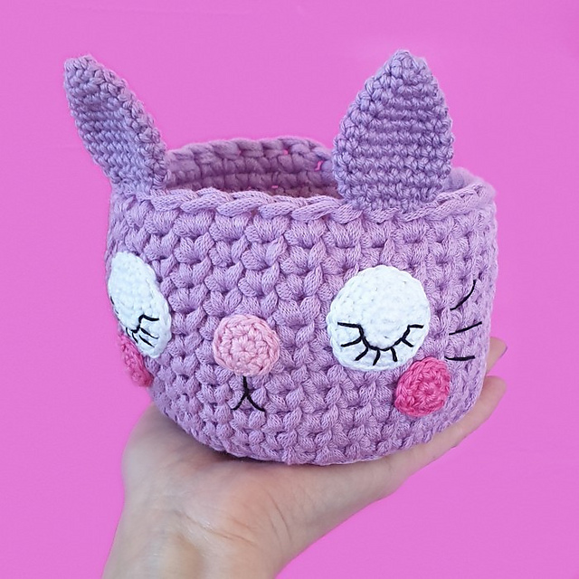 Kawaii Cat Basket