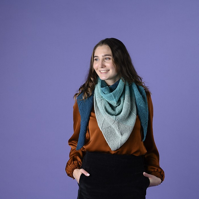 Emerald Domino Shawl