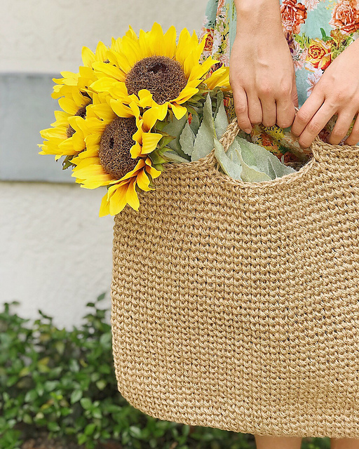 Natural Jute Twine Tote Bag