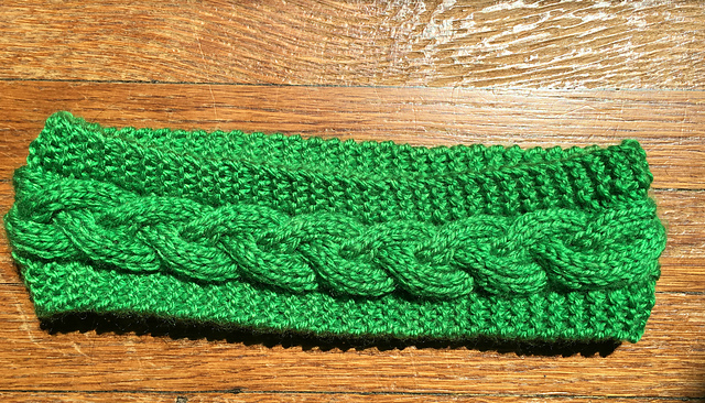 Plaited Cable Ear Warmer