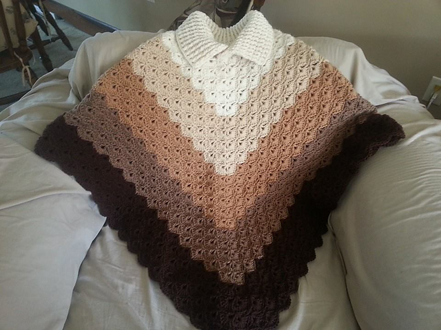 Shades of brown poncho