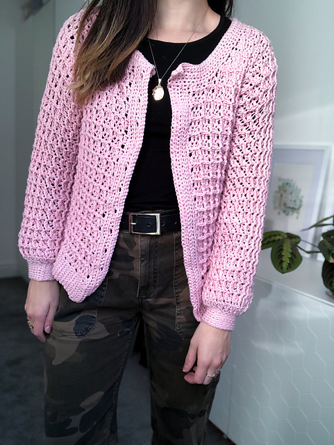 Waffle Cardigan
