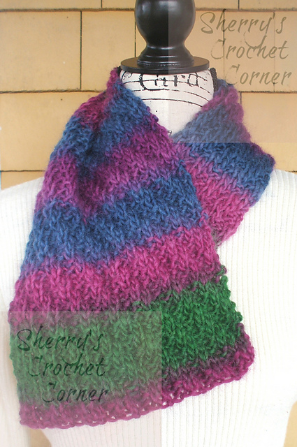 Diagonal Stitch Scarf