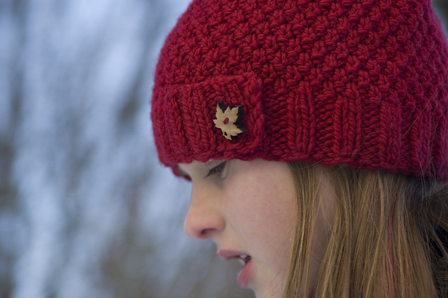 moss stitch hat