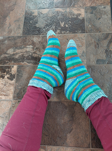 Vanilla socks with strong heel