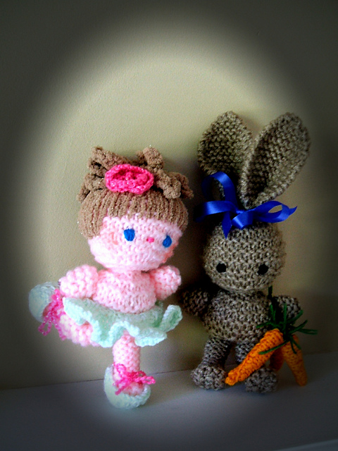 BALLERINA & BUNNY AMIGURUMI DOLLS