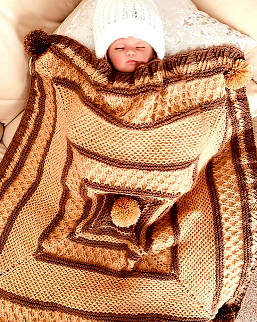 HONEYCOMB baby blanket