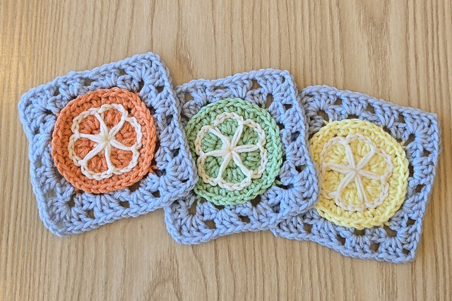Summer Citrus Granny Square